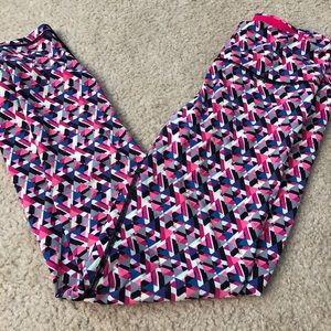 victoria secret workout tights crazy print size s